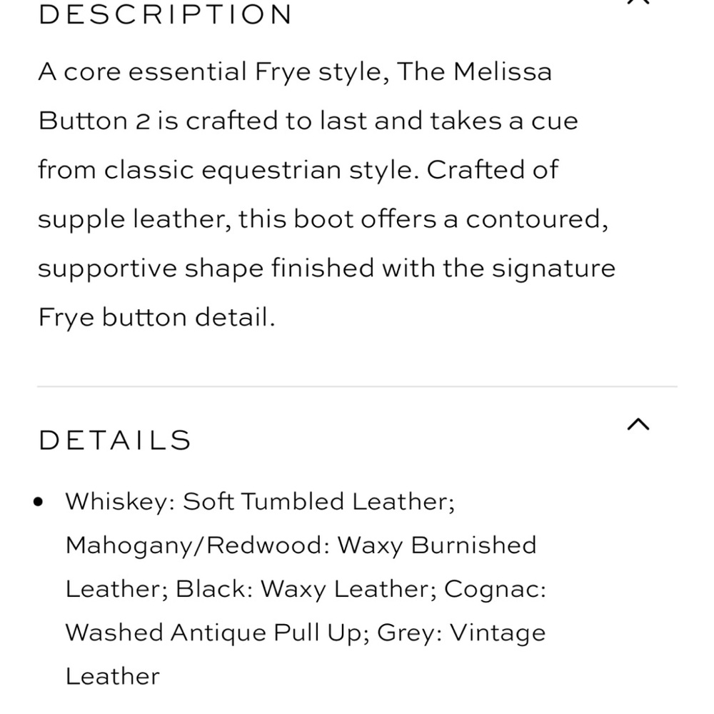 Frye Melissa Congac leather boots, size 7 - Picture 4 of 14